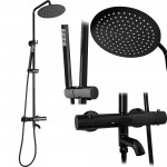 Душевая система REA LUNGO BLACK METALLIC Душевая система REA LUNGO BLACK METALLIC